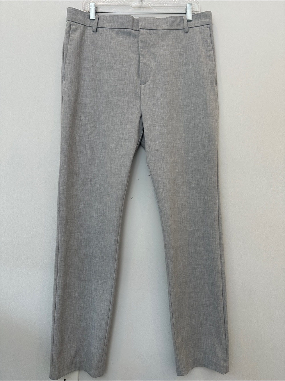 Men's Grey Pants - Classic Slim Fit